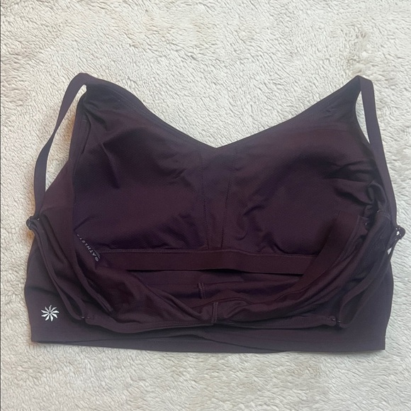 Athleta Deep Burgundy Elation Long Line Bra - Picture 8 of 8
